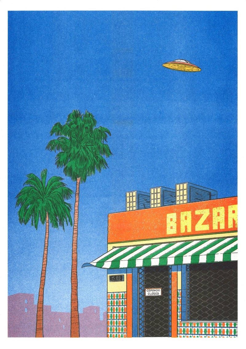 A3 poster - Simon Bailly - Spain at 15:00 - Rosetta's